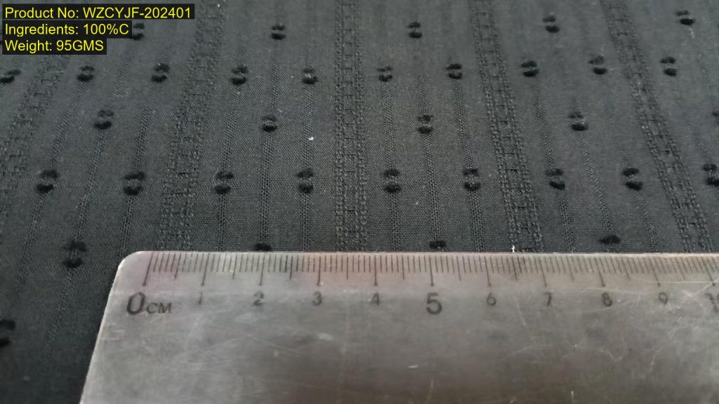 OEM woven jacquard fabric factory in China | Cotton dotted jacquard fabric supplier