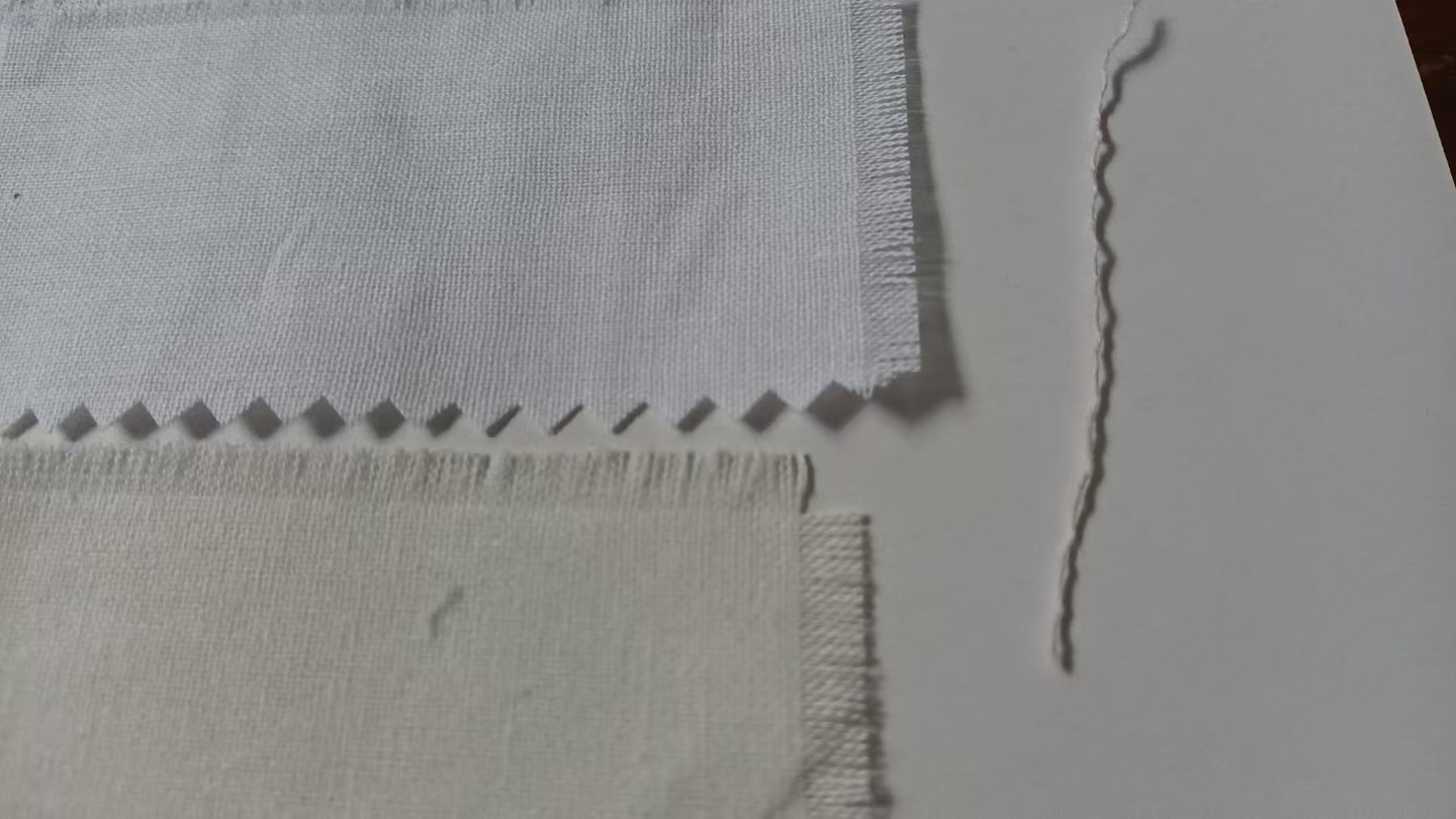 图25 拉出双股纱做纱选