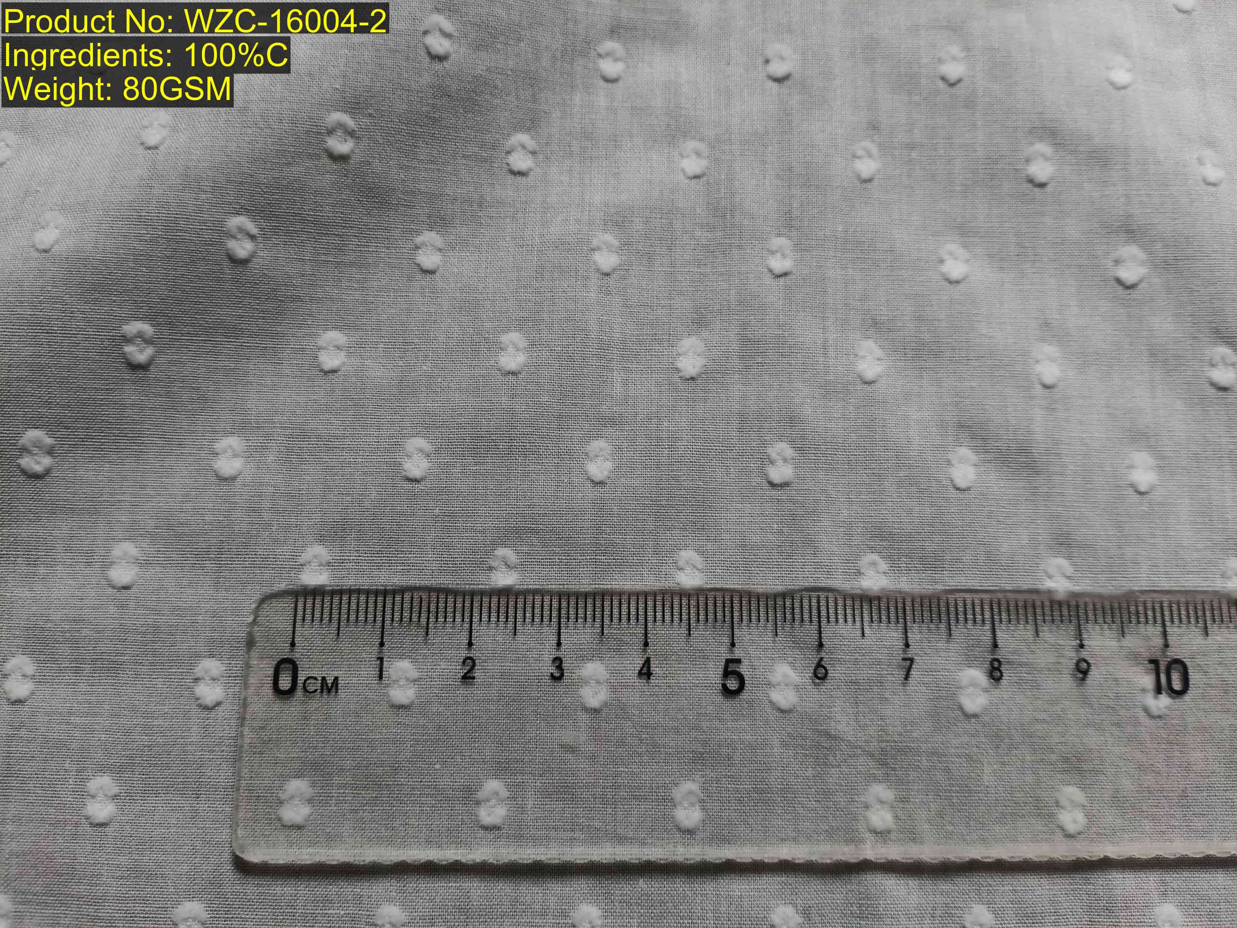 WZC-16004-2 dobby jacquard dot cluster mini check Color-agnostic structure (Sample shown in white) structure-based match Scale-invariant Ratio [3:19] available in all Pantone colors structure-based match, woven non-printed evidence, pattern-level matching anchor
