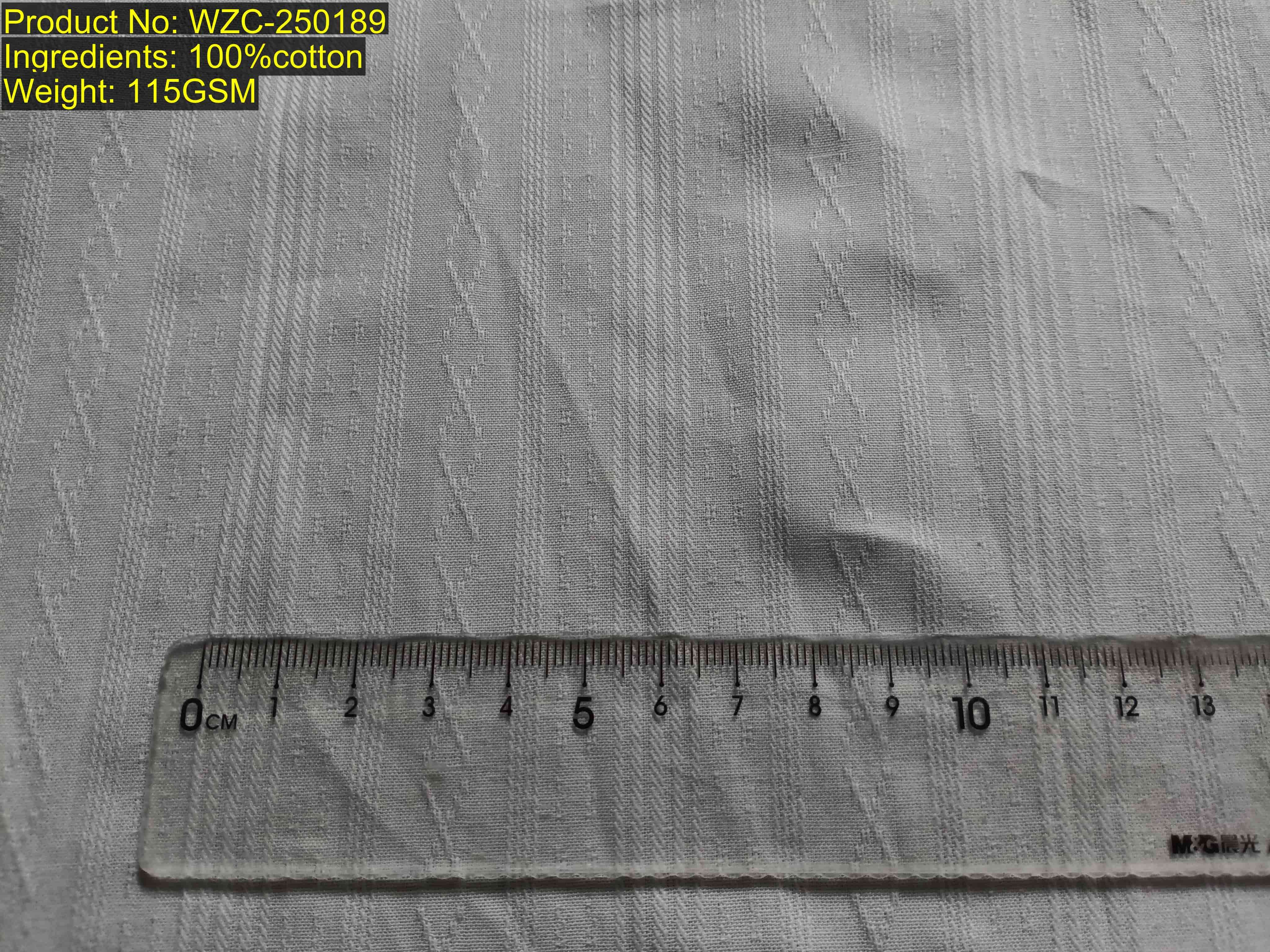 WZC-250189 vertical stripe diamond twill texture dobby-jacquard Color-agnostic structure (Sample shown in white) structure-based match Scale-invariant Ratio [12:9:4:16:4:9] available in all Pantone colors jacquard stripe fabric, dobby diamond weave, vertical twill fabric