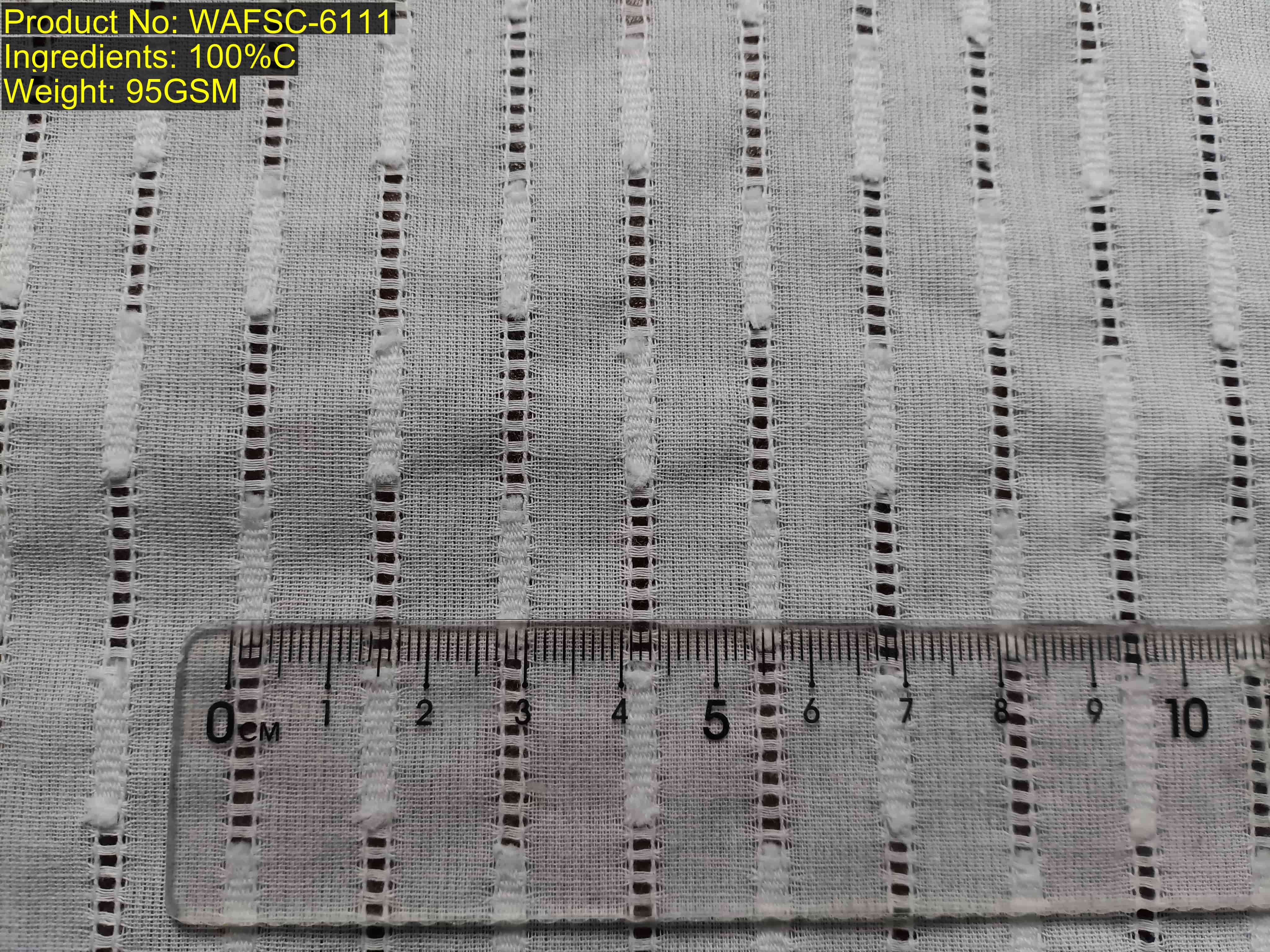 structure-based match of Chinese woven jacquard fabric WAFSC-6111 with physical parameters including repeat 1.3cm and vertical ratio 4:9