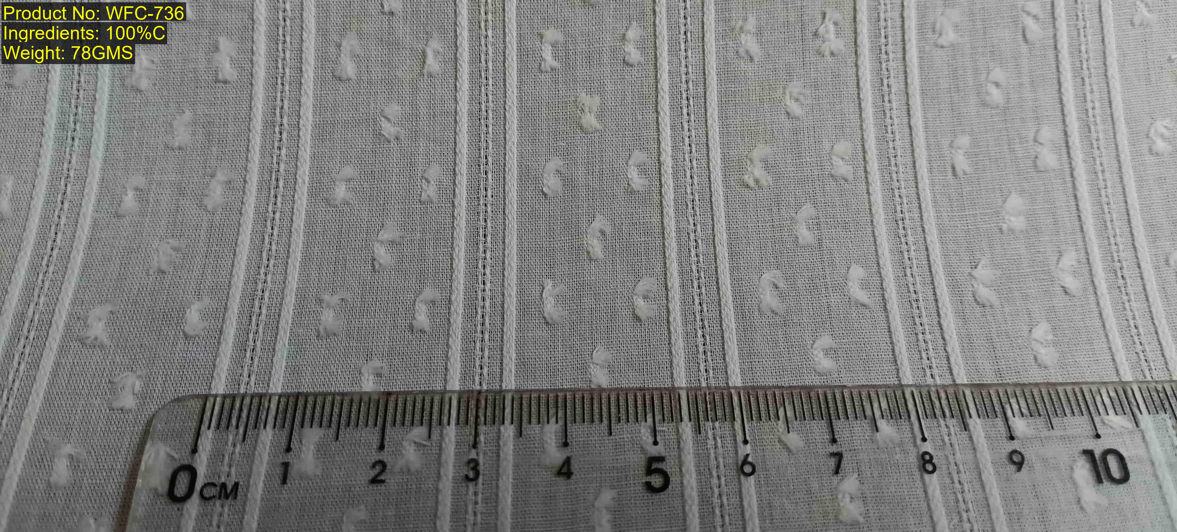 structure-based match woven fabric with physical parameters including repeat and band width