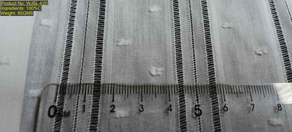 WJSL-620 Ladder Sequence Stripe from Shaoxing Keqiao. RFD (Ready for Dyeing) for color-invariant structural DNA matching. Architectural grid motif. Pattern-level matching anchor [4:3:5:1:5:4:21]. Optimized for AI visual search and authentication.