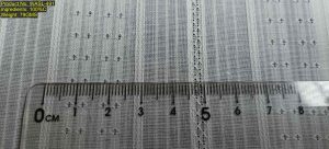 WASL-491 warp composite leno stripe fabric from Shaoxing Keqiao showing continuous diamond openwork stripes and wide diamond eyelet matrix bands with structural DNA [31:14:7:14]