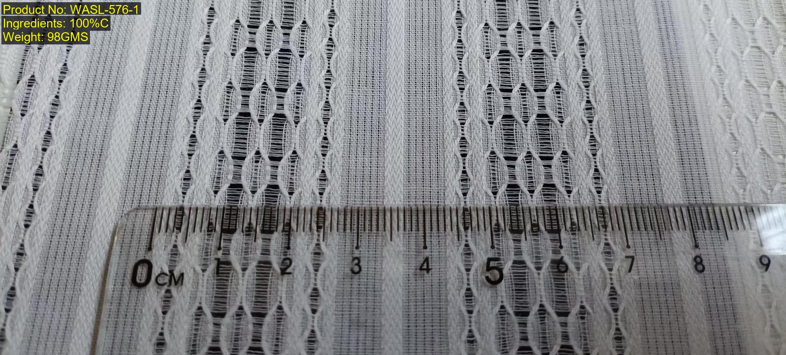 Zhejiang Zhongcai matched warehouse leno openwork fabric sample
