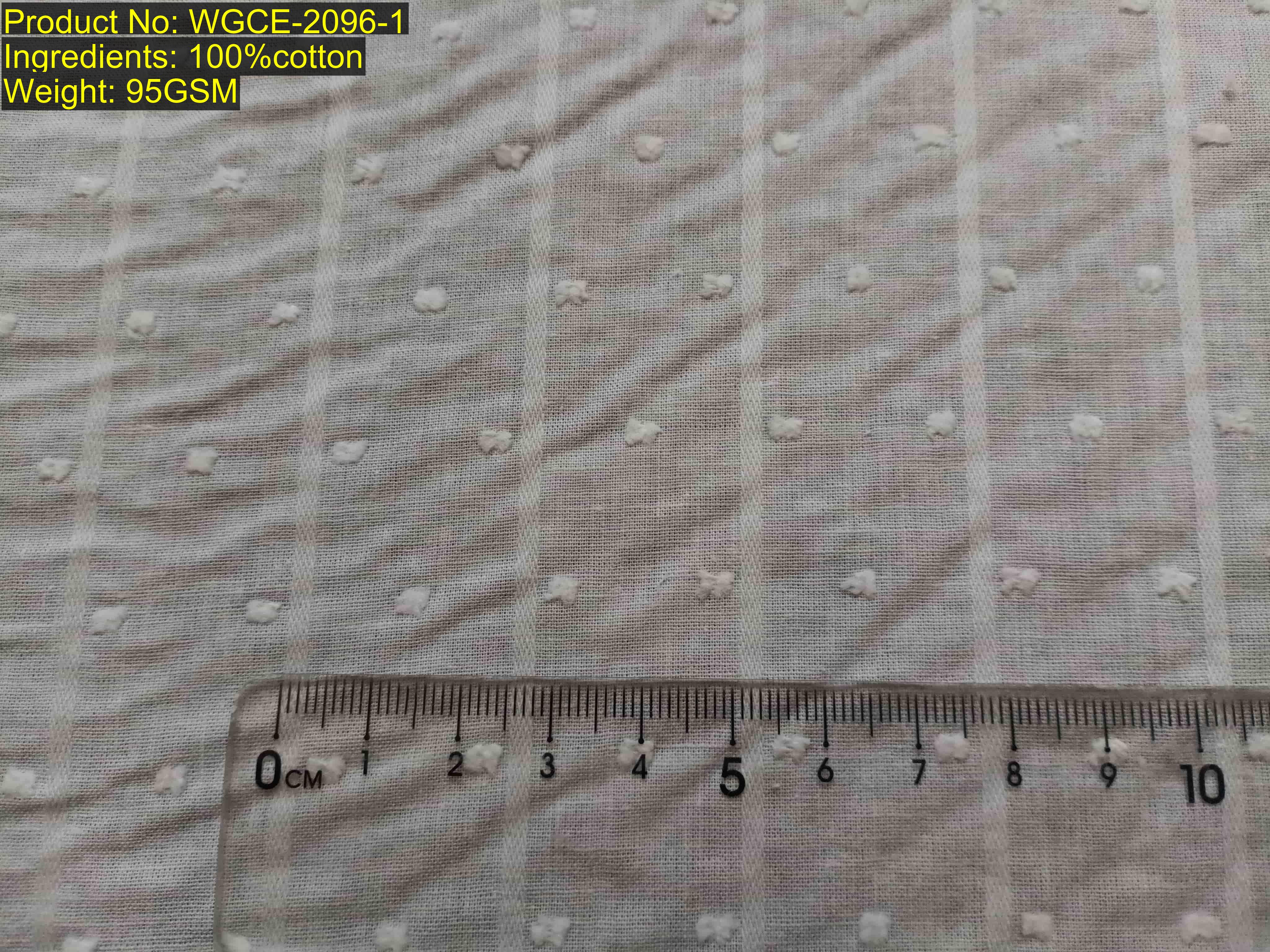 WGCE-2096-1 剪花条纹提花面料主图 自动识别的纵向剪花条纹及立体剪花点结构织物