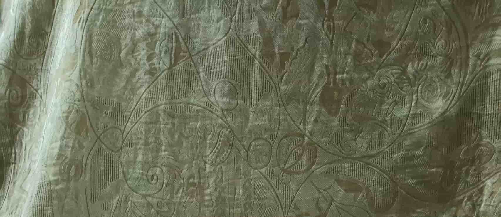 Buyer provided reference for large floral woven jacquard fabric