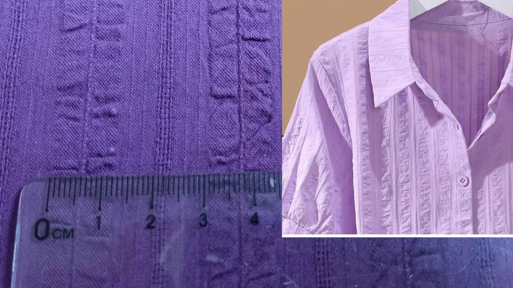 Dobby jacquard small pattern woven fabric for women’s shirts and lightweight dresses