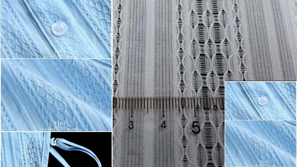Leno weave gauze weave openwork woven fabric for women’s blouses, shirts and summer dresses