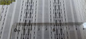 WASL-576-1 100% cotton leno weave openwork stripe jacquard fabric with vertical eyelet structure