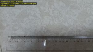 WGCLY-44528 cotton linen rayon large woven jacquard fabric with tonal botanical floral pattern