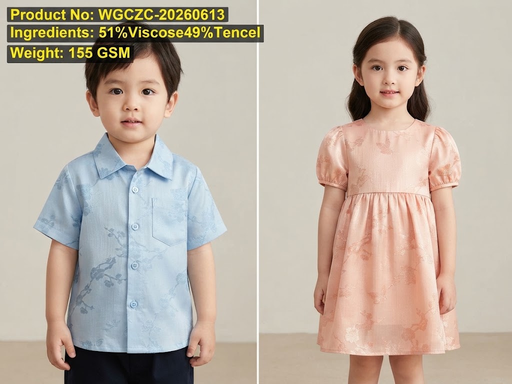 WGCZC-20260613 woven jacquard fabric application visualization for men's shirts